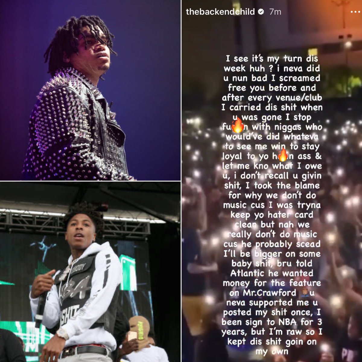 SaycheeseDGTL's tweet photo. NoCap responds to NBA Youngboy. Calls him a hater. https://t.co/qbQsaXhcim