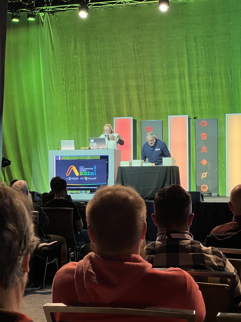 Kim’s Vanna White, @PaulRandal, joining onstage. #PassCommunityDataSummit