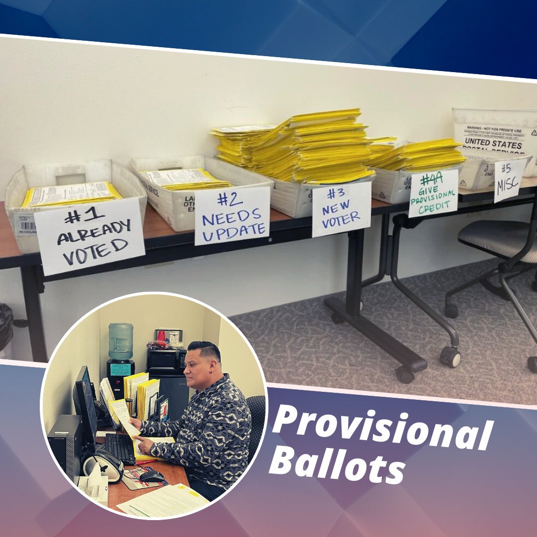 cocoelections's tweet photo. #CoCoVote is still counting ballots. Our report on remaining ballots to process is a snapshot of what we are working on. Provisional Ballots from voters who registered and voted at the same time are examined after all vbm and in-person voters are given credit for voting. https://t.co/OVw9kTSLzN