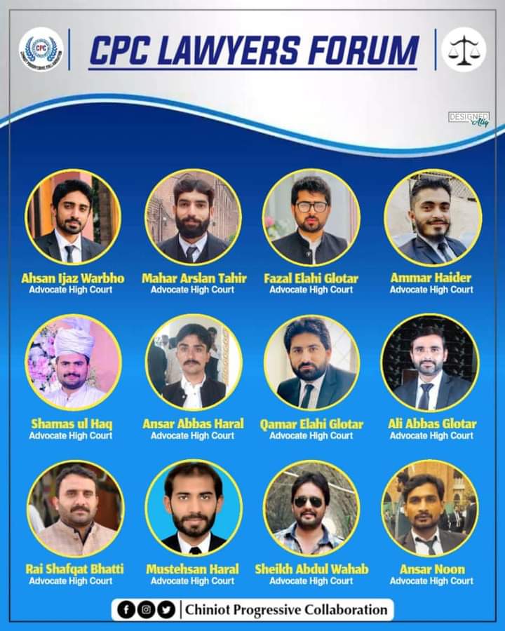 real_cpc's tweet photo. #چنیوٹ_پروگریسیو_کولیبوریشن_لائیرز_فورم

#منشور_و_مقاصد:
انصاف کی فوری فراہمی ، نوجوان وکلاء کے مسائل کو اجاگر کرکے ان کا جامع حل ،اداروں میں میرٹ کا فروغ، قانون کے طلباء کیلئیے چنیوٹ میں جدید تعلیمی سہولیات کی فراہمی
آئیے ہمارا ساتھ دیں اور چنیوٹ کو خوشحال بنائیں https://t.co/IiDizNh3U1
