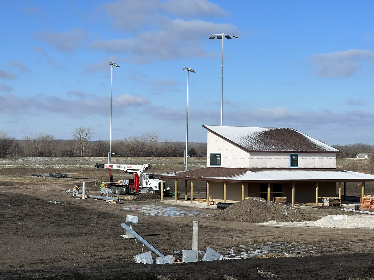 PrincetonRV's tweet photo. Princeton Progress!  New ball field Musco Lighting being installed today!   Go Tigers! https://t.co/bKVtTpvIbs