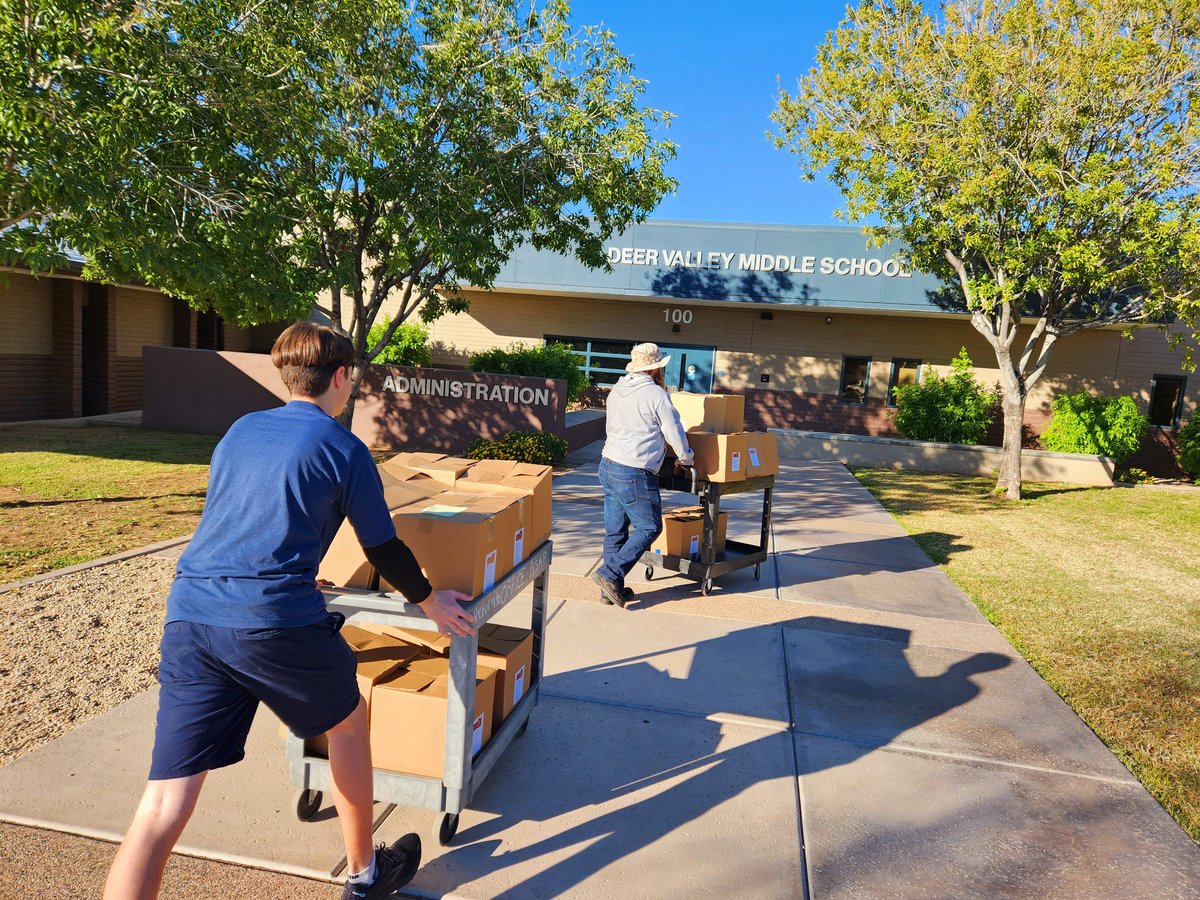 NValleyChurch's tweet photo. We are so thankful to everyone who has contributed to Out of the Box! This week Todd &amp; Elijah were able to drop off boxes to a local school.  Be sure to pick up a box at Sunday services, fill it up, and bring it the chapel the entire month of November!
#outofthebox #northvalley https://t.co/ylbNEPoU5R
