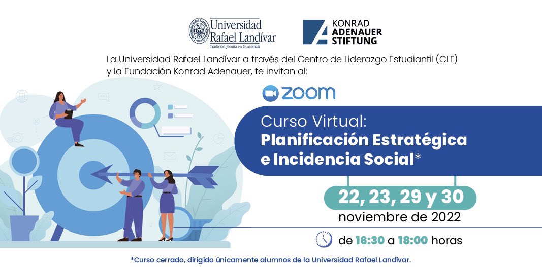 kas_guatemala's tweet photo. 🙌🏻Si eres miembro de las Agrupaciones Estudiantiles en la URL, te invitamos al curso virtual: Planificación Estratégica para la Incidencia Social. Nuestro experto invitado es Diego Salazar, asesor en gestión de políticas públicas. Regístrate aquí: https://t.co/cV0DWbh9WE https://t.co/5FB8FeDjzv
