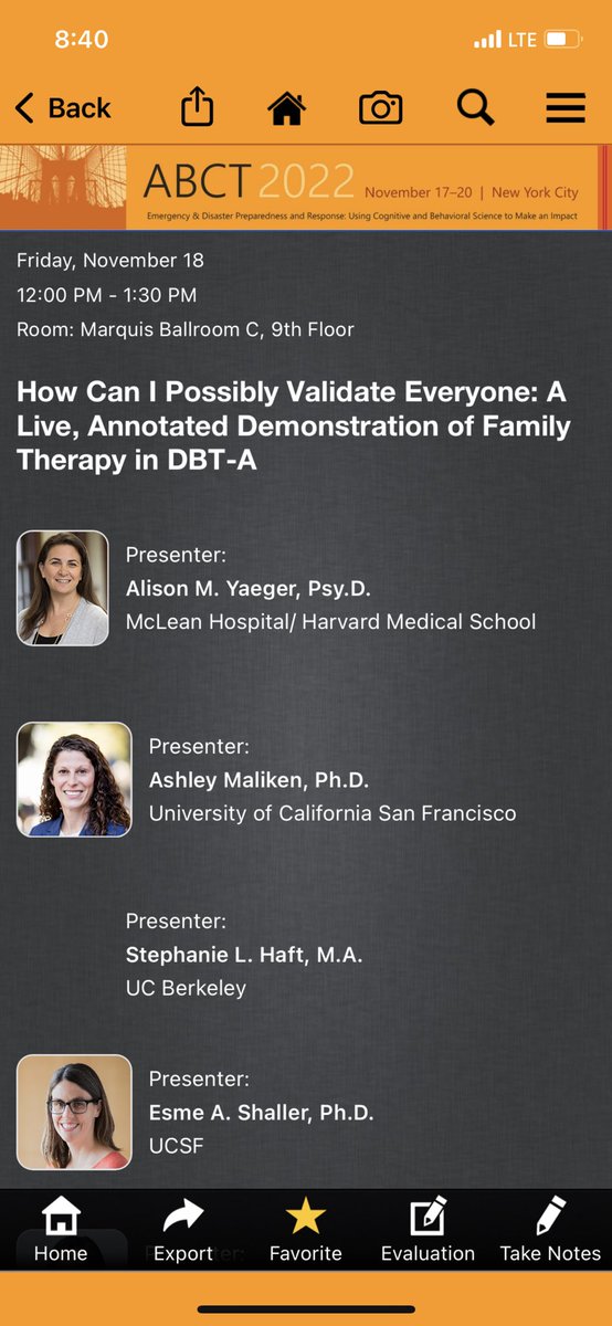 To the <a href="/ABCTNOW/">Association for Behavioral and Cognitive Therapies</a> crew - come watch a live demonstration of family therapy in DBT-A today at 12pm Marquis Ballroom C, 5th floor!