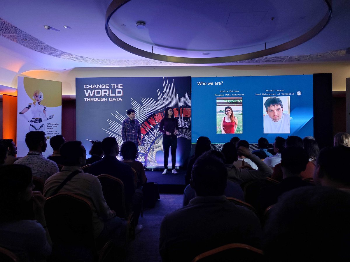 VDKProject's tweet photo. Who we are? 
@tozkata and @DimiraPetrova talking about #DataOps at #DSCEurope 2022 https://t.co/ddVrhvT1Cq