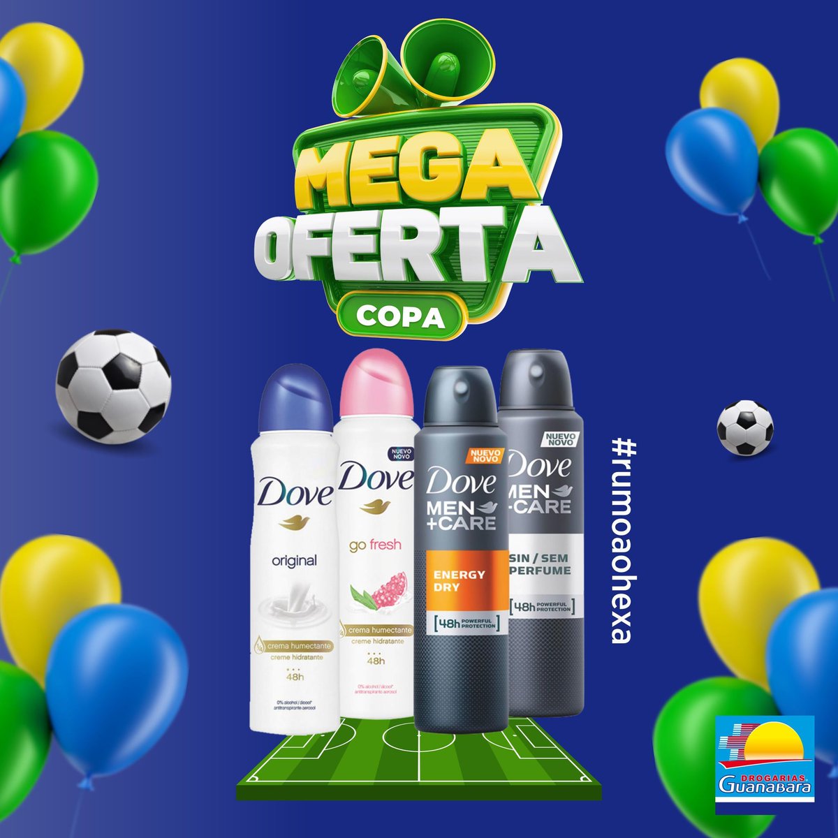 No nosso time temos o <a href="/dove/">Dove</a> jogando pela sua pele! Quer proteção e hidratação? CHAMA NO LINK DA BIO 😉💙 #copadomundo