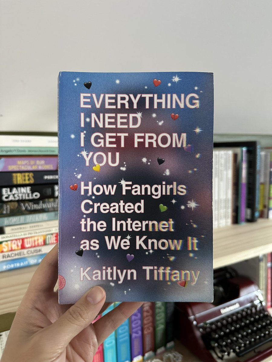 I gotta say, reading this book over the last few days made me extra sad for what’s happening to Twitter. I learned a lot and delighted in the descriptions of fan communities. Hope there’s some way this site survives as a global connector.