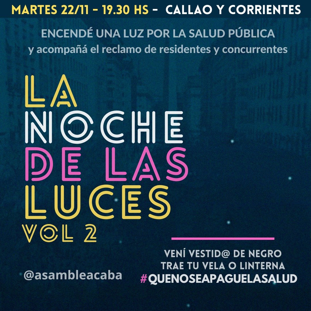 Viviste una noche muy emotiva acompañando a la #mareablanca

Volvemos a las calles de noche a acompañar a nuestros concurrentes!

¿Sabías que trabajan sin salario? ¿Sin ART?  Hoy decimos #gratisnuncamas

Por #salarioparaconcurrentes te esperamos ! 

#quenoseapaguelasalud