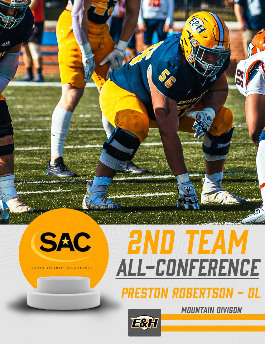 1st year hardware for our guys, definition of #BlueCollarGoldStandard

Congratulations to these guys for representing the #LightShow and being named 2nd-Team <a href="/SAC_Athletics/">South Atlantic Conference</a> Offense:

Running Back: <a href="/justin58982256/">Justin Hill</a> 

Offensive Line: <a href="/Preston04960765/">Preston Robertson</a>