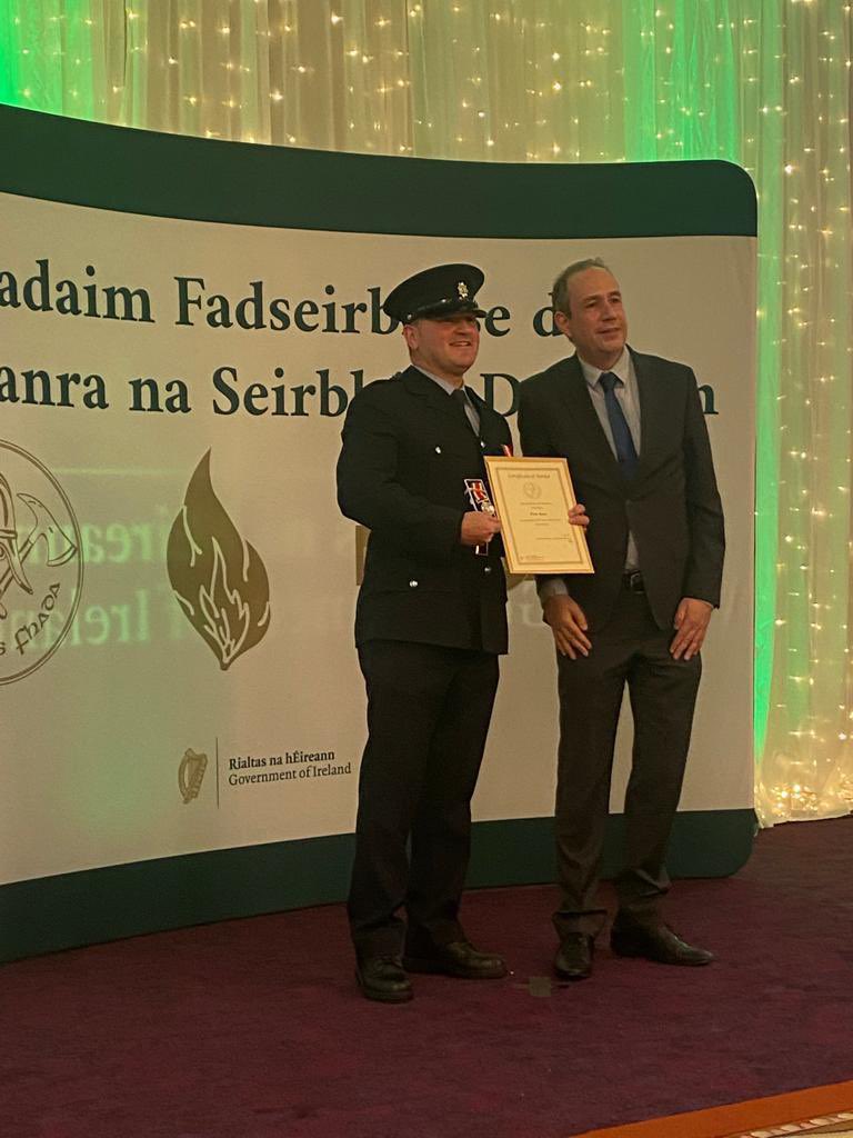 MCCFireService's tweet photo. Congratulations to all @MCCFireService fire-fighters, Driver Mechanics, Sub Officers and Station Officers who received their Long Service Awards yesterday in Trim.. 

13 staff received 20 year medals and 3  staff received 30 year medals @meathcoco https://t.co/7xFUb3cE9w