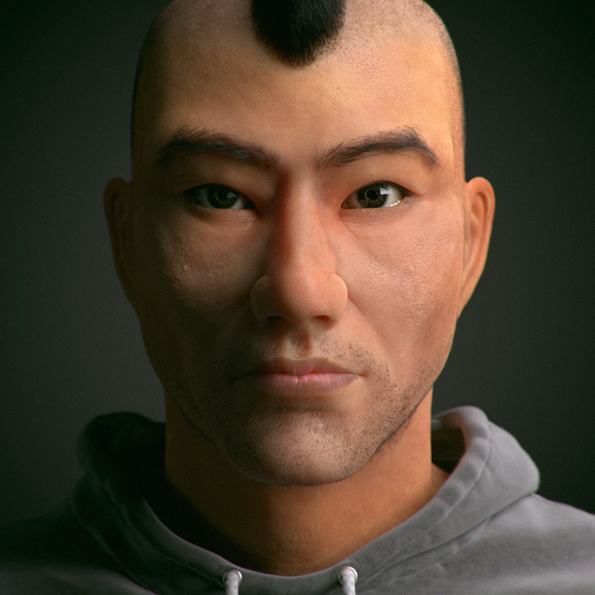 TheProjectDark's tweet image. From a 2D concept, to a 3D model thanks to @khtrammell and his incredible &quot;HUMAN&quot; tutorial.
Thanks Kent!

#blender #b3d #3d #procreate