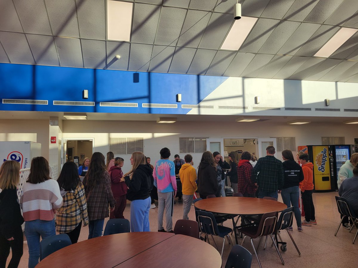 LakelandTRIBE's tweet photo. Most Respectful Breakfast today! #WeLoveOurTRIBE #ChiefPride Congrats to our 70+students who were nominated by staff for their most Respectful behavior 👏❤️💙 https://t.co/bLjIOQcHlT