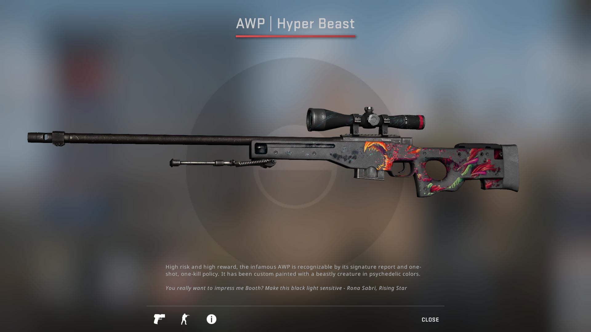 AWP Hyper Beast Battle-scarred