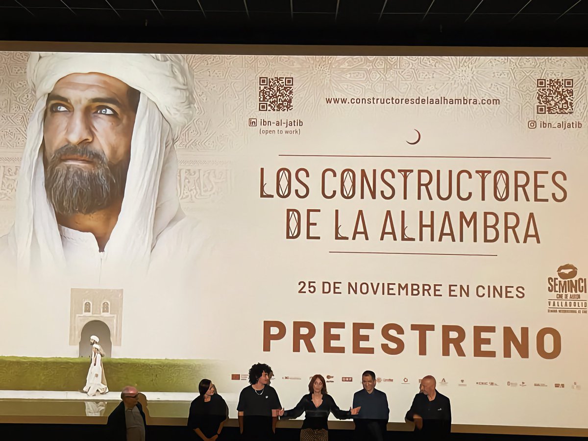 AgenciaAlbaicin's tweet image. Ayer fuimos invitados al preestreno de la película documental «Los constructores de la Alhambra» en los cines @CCSerralloPlaza 
Una gran película seleccionada para la candidatura de 15 Goyas. En los mejores cines de España a partir del  25 de noviembre➡️ bit.ly/3EmHJ9p