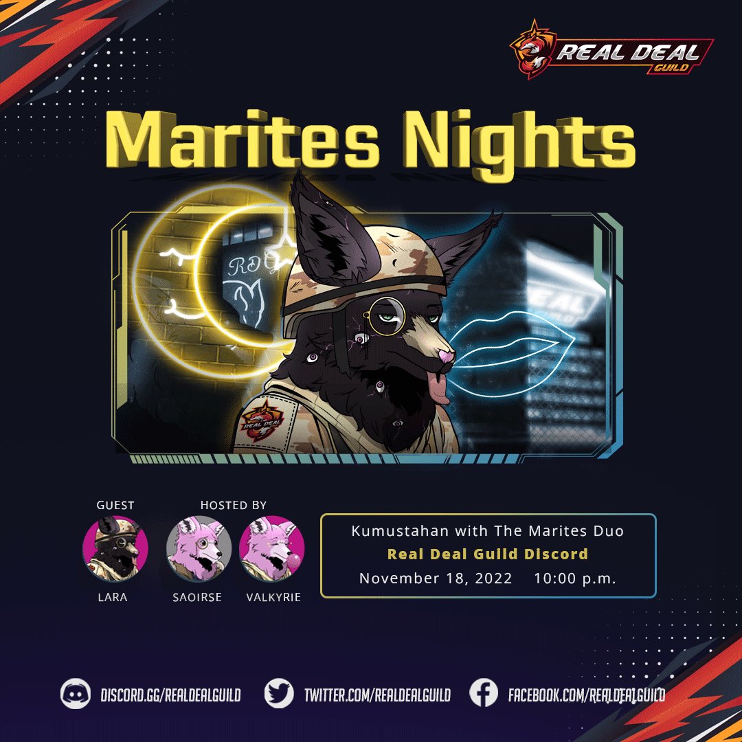 realdealguild's tweet photo. Payag ba kayong mahuli sa chismis? 👀 If not, then head now to our Discord Server and know what’s our tea for tonight with Lara! 🍵

https://t.co/BtJIs7N3SK https://t.co/1989rQPOJM