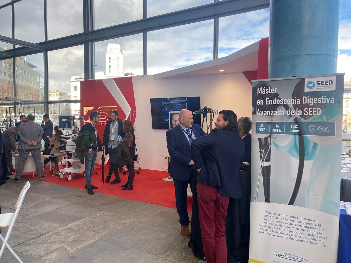 STEndoscopia's tweet photo. Seguimos en el Congreso Nacional de la @SEEDendoscopia #SEED2022 en #LaCoruña donde tenemos a todo el equipo preparado para atender a los profesionales que nos visiten y mostrarles todas nuestras novedades.
¡No dudes en pasarte!
#STEndoscopia #gastroenterology #endoscopy https://t.co/QAwwVZGstA