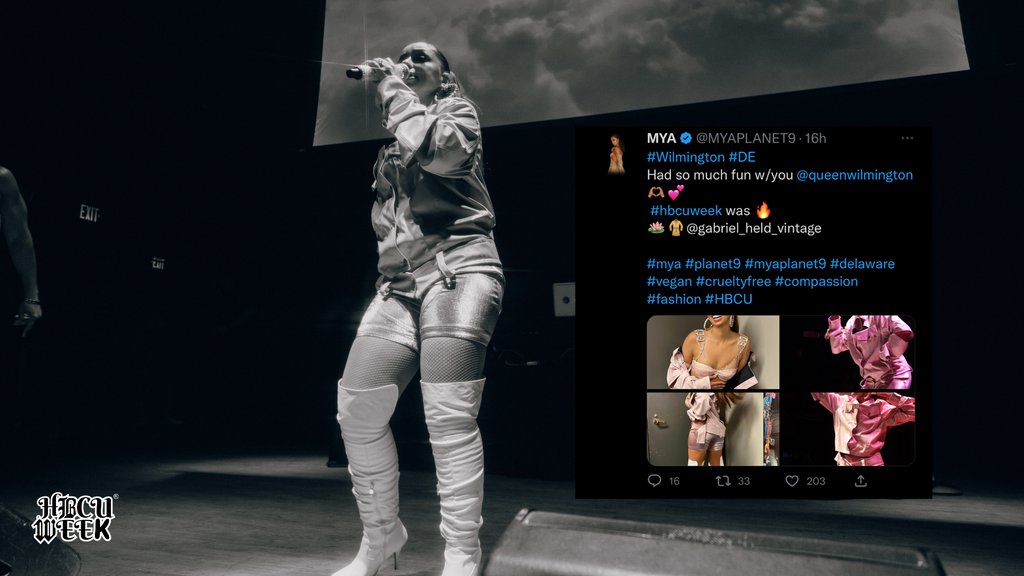 hbcuweek's tweet photo. @myaplanet9 we had a blast too! 💐

Thank you for coming! 🫶🏽

#hbcuweek #hbcuweek2022 #hbcu #blackexcellence #college #highschool #2022 #scholarships #hbcuweekconcert #mya https://t.co/xzllAwYOKy