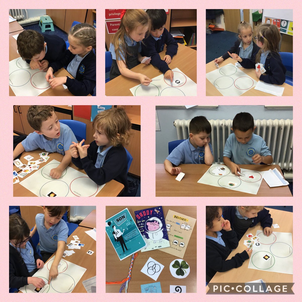 StAugustinesCPS's tweet photo. Year 2 have been learning about the mystery of the Holy Trinity. We sorted symbols according to what part of the Trinity we thought they represented, giving reasons for our choices. #staugustinesre #holytrinity #collaboratingconnie https://t.co/u0kFUgfOrX