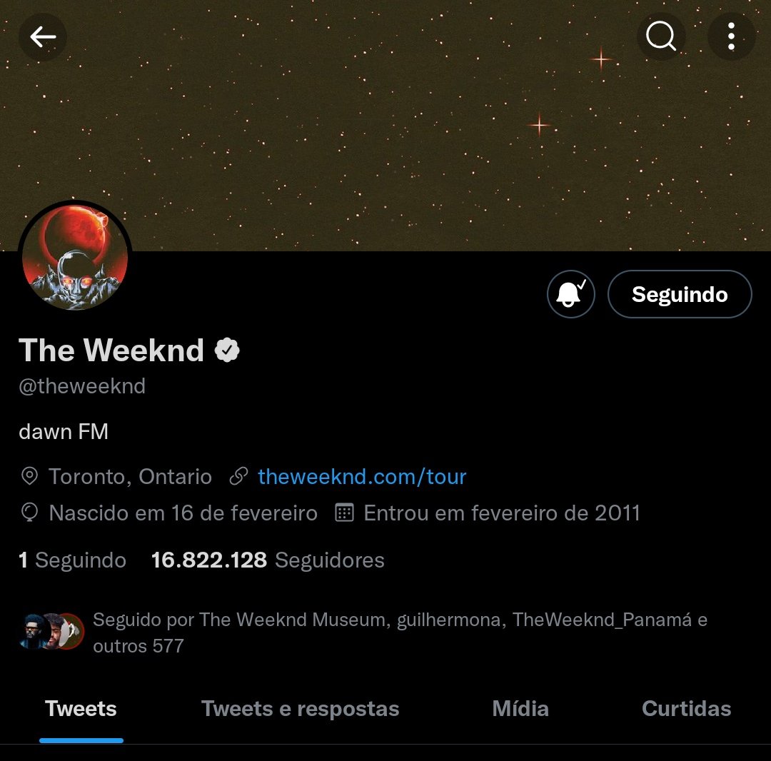 SiteTheWeekndBR's tweet photo. Abel começou a seguir uma pessoa no Twitter. https://t.co/McgiOP2Lbt