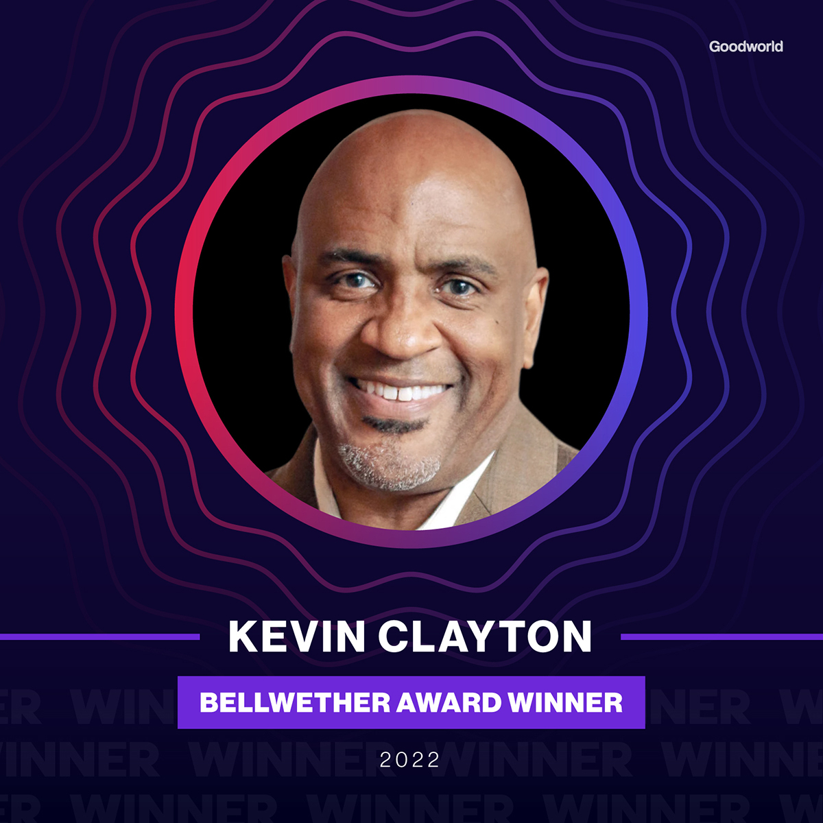 We’re thrilled to announce Kevin Clayton from the Cleveland <a href="/cavs/">Cleveland Cavaliers</a> as the winner of this year's Good Human Bellwether Award! This award recognizes an individual who champions DEI, ESG, or CSR initiatives. Congrats, <a href="/kevinlclayton/">Kevin L. Clayton</a>! #GoodHumanAwards #DiversityandInclusion