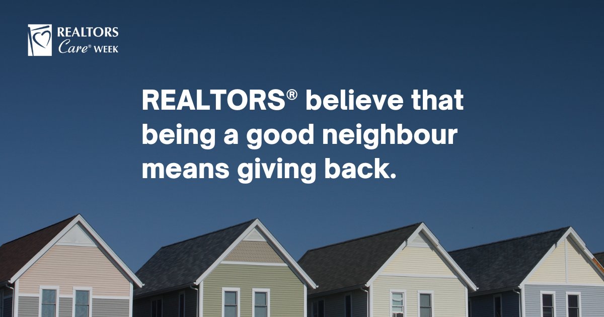 lstartweets's tweet photo. REALTORS® believe that being a good neighbour means giving back. Giving back to our neighbours who need it most helps build inclusive communities. #REALTORSCareWeek
#LSTAR #REALTORSCare #London #StThomas #MiddlesexCounty #ElginCounty #Strathroy #REALTORS #SWOntario https://t.co/tmOiAqWkBo