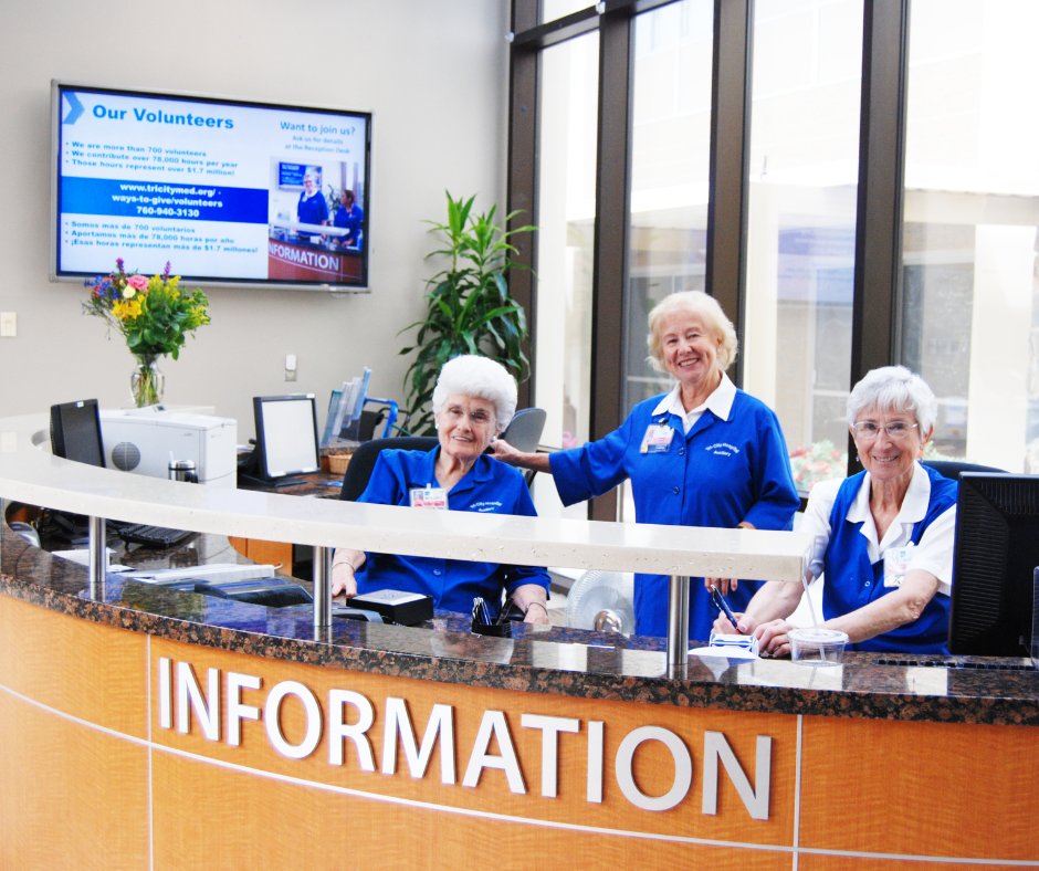 Do you love North County as much as we do?

Come make a difference in your community and volunteer at our hospital: tricityhospitalauxiliary.org