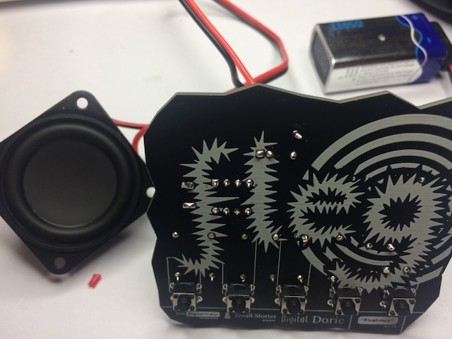 digitalMakerCIC's tweet photo. "Flegtones" Soldering Kit for beginners &amp; people that want to make a cheeky "sound maker" for mischief &amp; #AphexTwin inspired NOIZE ... coming soon! #digitalMaker #soldering #kits #digitalDoric Graphics by @gabiReith <3 https://t.co/llamd38AlK