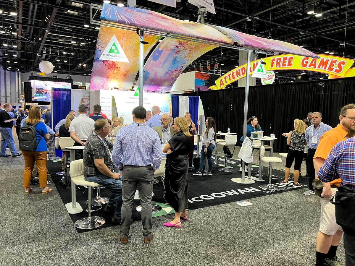 The McGowan booth is getting lots of love at <a href="/IAAPAHQ/">IAAPA</a> EXPO 2023! #IAAPAExpos #insurance