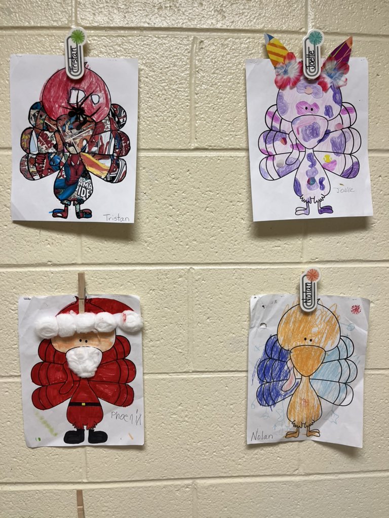 dawn_garlow's tweet photo. Second grade Turkeys in Disguise… so cute! 😁❤️ @EEMillerElem https://t.co/yHbvJsO1xr