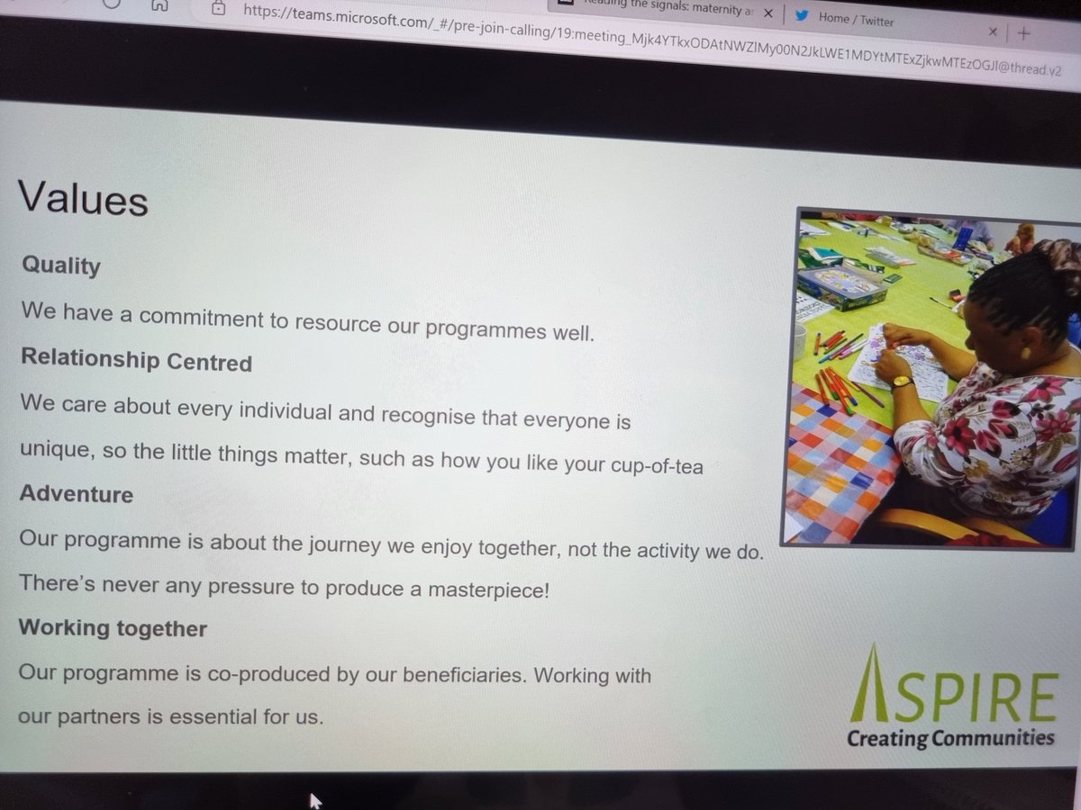 teresa_buchan's tweet photo. Love the values of @Aspire_Hudds embracing professional values of occupational therapy and engaging in occupation. #ordinarymagic
Its not the destination but the journey. Students can explore activity and occupation.
#UOBDIVOT22 https://t.co/mlidvZyPgU