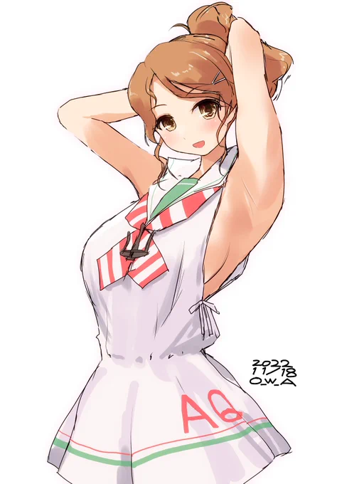 マエストラーレ級アクィラ#艦これ版深夜の真剣お絵描き60分一本勝負#艦これ版真剣お絵描き60分一本勝負_20221118 