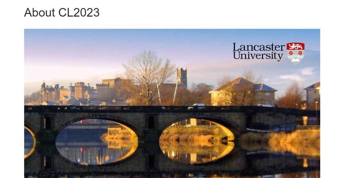 danagablas's tweet photo. We are delighted to announce that Lancaster Summer Schools in Corpus Linguistics 2023 will be held at @LancasterUni on 26-30th June 2023  followed by Corpus Linguistics 2023 conference on 3-6th July 2023. We are very much looking forward to welcoming you to Lancaster this summer! https://t.co/ZZY6Yi7eZQ
