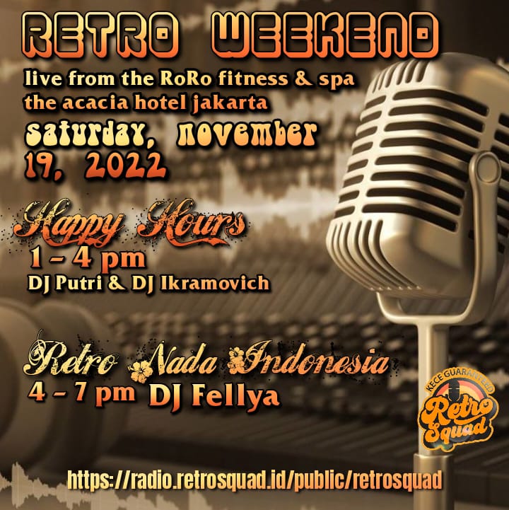 keceguaranteed's tweet image. Squad👋🏻

Pantengin #RetroWeekEnd Sabtu ini bakalan rame✌🏻 #HappyHours DJ @park_andriani dan DJ Ikramovich @arifikram jam 1-4sore

DJ Fellya dan Efandra jam 4-7malam  #RetroNadaIndonesia 

Stay tune : radio.retrosquad.id/public/retrosq…

#RetroSquadKeceGuaranteed
#streamingradio
#708090musics