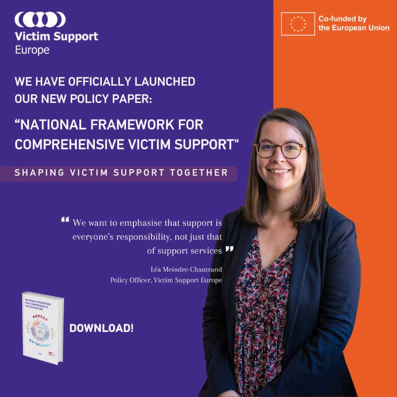 VictimSupportEU's tweet photo. 💬 "We want to emphasise that support is everyone’s responsibility, not just that of victim support services."
VSE has published a new policy #paper 👇
#EUVictimsRights #VictimSupportEU #NationalVictimSupportFramework #EUVictimsRightsDirective #ShapingVictimSupportTogether