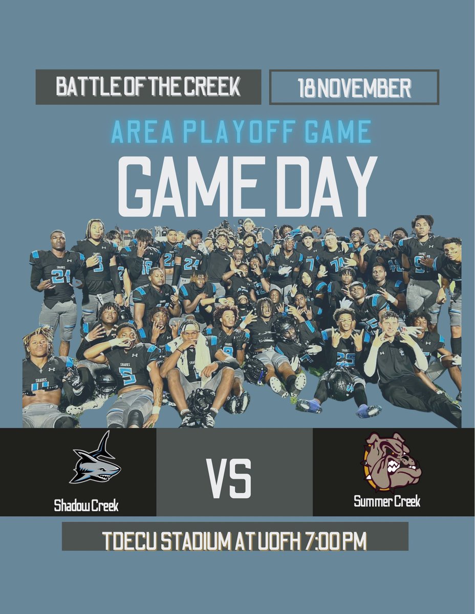 Dr_RiaT's tweet photo. Battle of the Creek tonight TDECU at U of H 7p! The Ballhawk @brian_nelson3 will still be hawking! Let’s geaux Creek Boyz! https://t.co/lOebCR20Ss