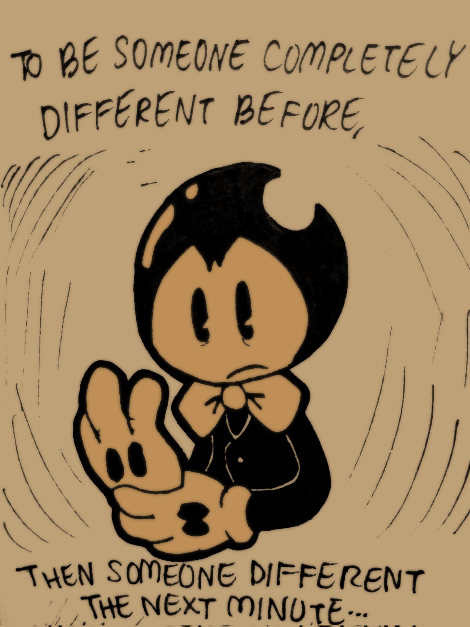 ⚡SalvagedEdish⚡ — A small AU where Bendy can't speak and meets