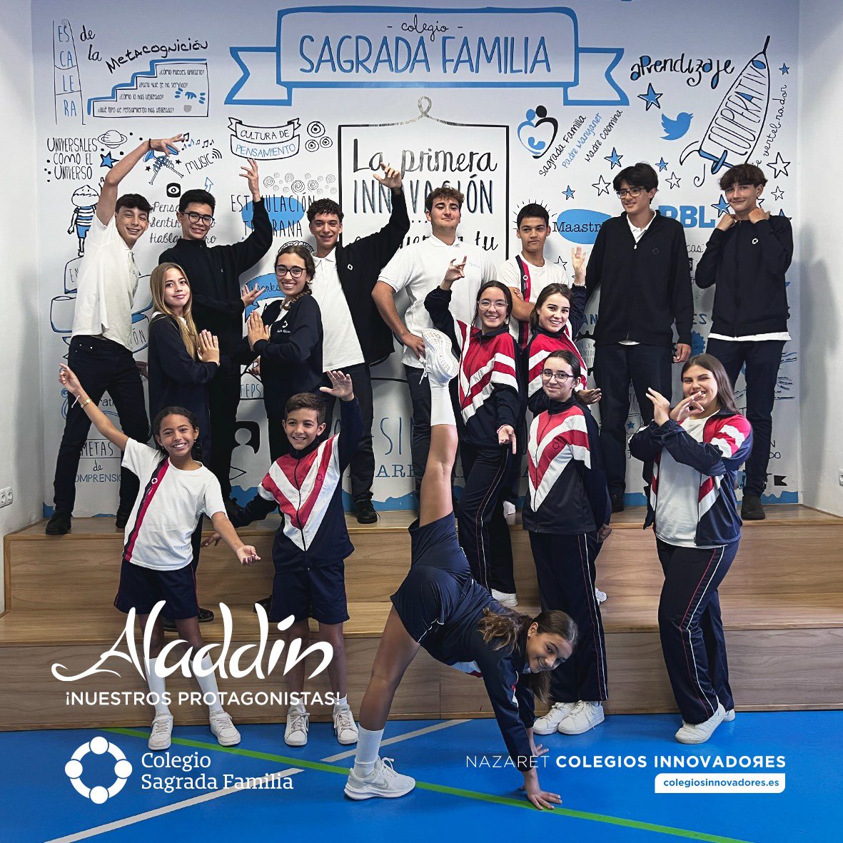 nazaretlapalma's tweet photo. #PROTAGONISTAS — ¡Conoce a los protagonistas del #MusicalAladdín2023! Gracias a todos por la participación, ¡a por los ensayos!
¡Juntos REconsiderando el #Momentum!
#Curso22_23 #Valores #BeNazaret #LookUp #ReConsideraElMomentum #ReCrea #ReImpulsa #ReDiseña https://t.co/WFFRrWgVZb