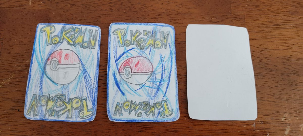 Yolodisorder's tweet photo. Hey @Pokemon one of my students decided to make his own pokemon cards and I have to say they are outstanding! He would love to hear what yall think. He is a 5th grader! #pokemon #art #creativestudent https://t.co/koythgMg6E