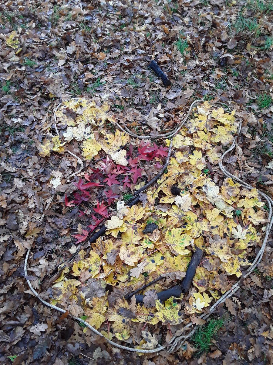 Pre-School have been very busy making a Pudsey bear out of leaves and sticks in forest school. #ChildrenInNeed <a href="/ashbridgeschool/">Ashbridge School</a> <a href="/AshbridgeOutdo1/">Ashbridge Outdoors</a> <a href="/OwlsAshbridge/">OwlsAshbridge</a>