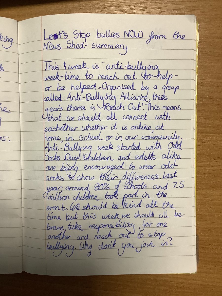 MrWilliamsSHS's tweet photo. Coming to the end of our first week of Kindness Fortnight and here's a lovely reflection from Corinna about what it means to be anti-bullying and why we wore odd socks on Monday. Keep going with those kindness challenges girls! @SHSGirlsPrep @52Lives #OddSocksDay https://t.co/wGUoBfPhLY