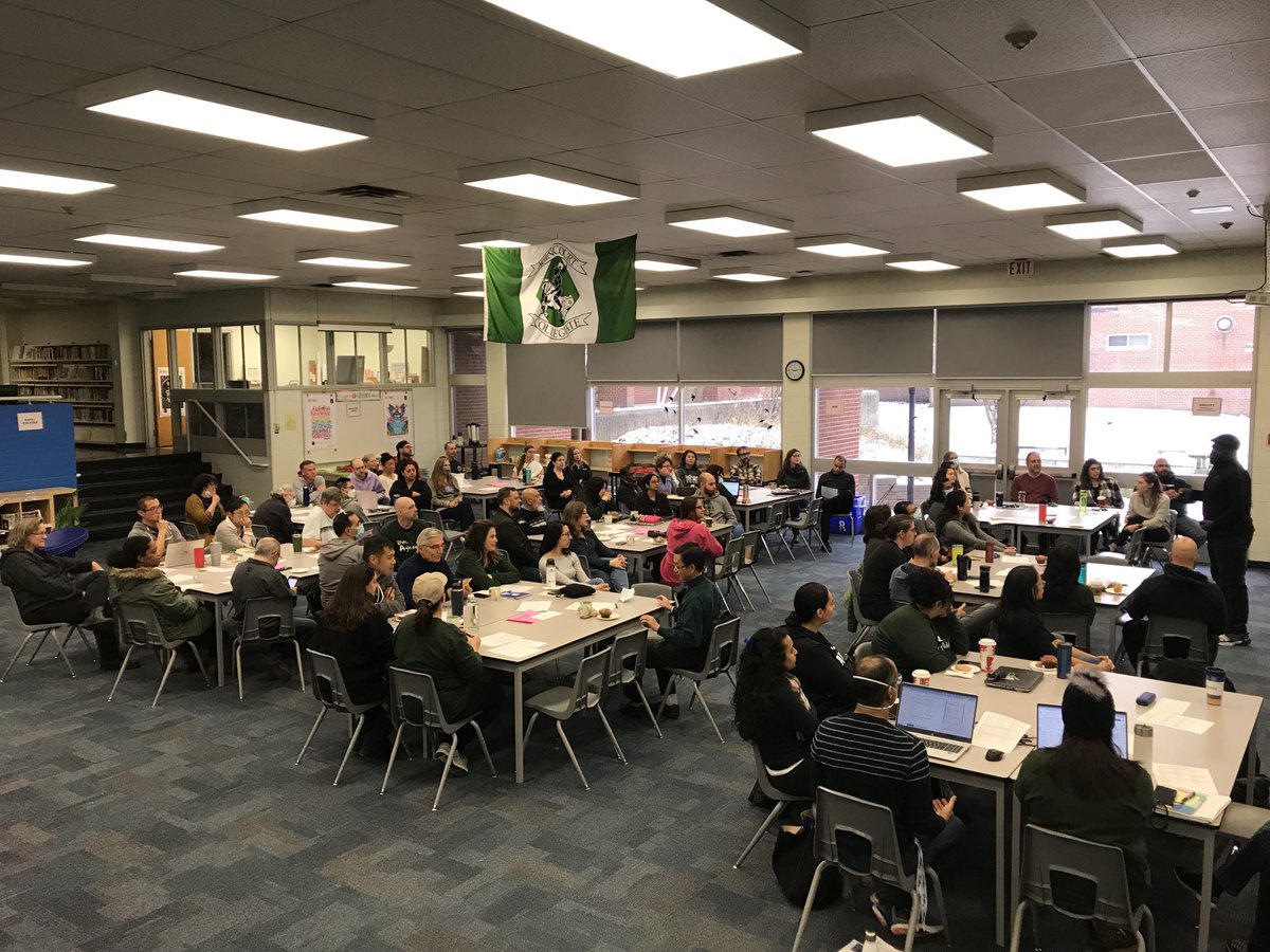 ACI staff engaging in critical learning this PD day . Thank you for your courageous conversations