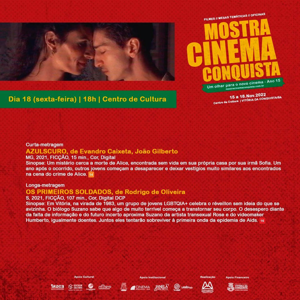MostraConquista's tweet photo. Confere a nossa programação de hoje à tarde/noite. Só filmaço! 🤩
Qual filme não dá pra perder? https://t.co/rC4FS4AlpX