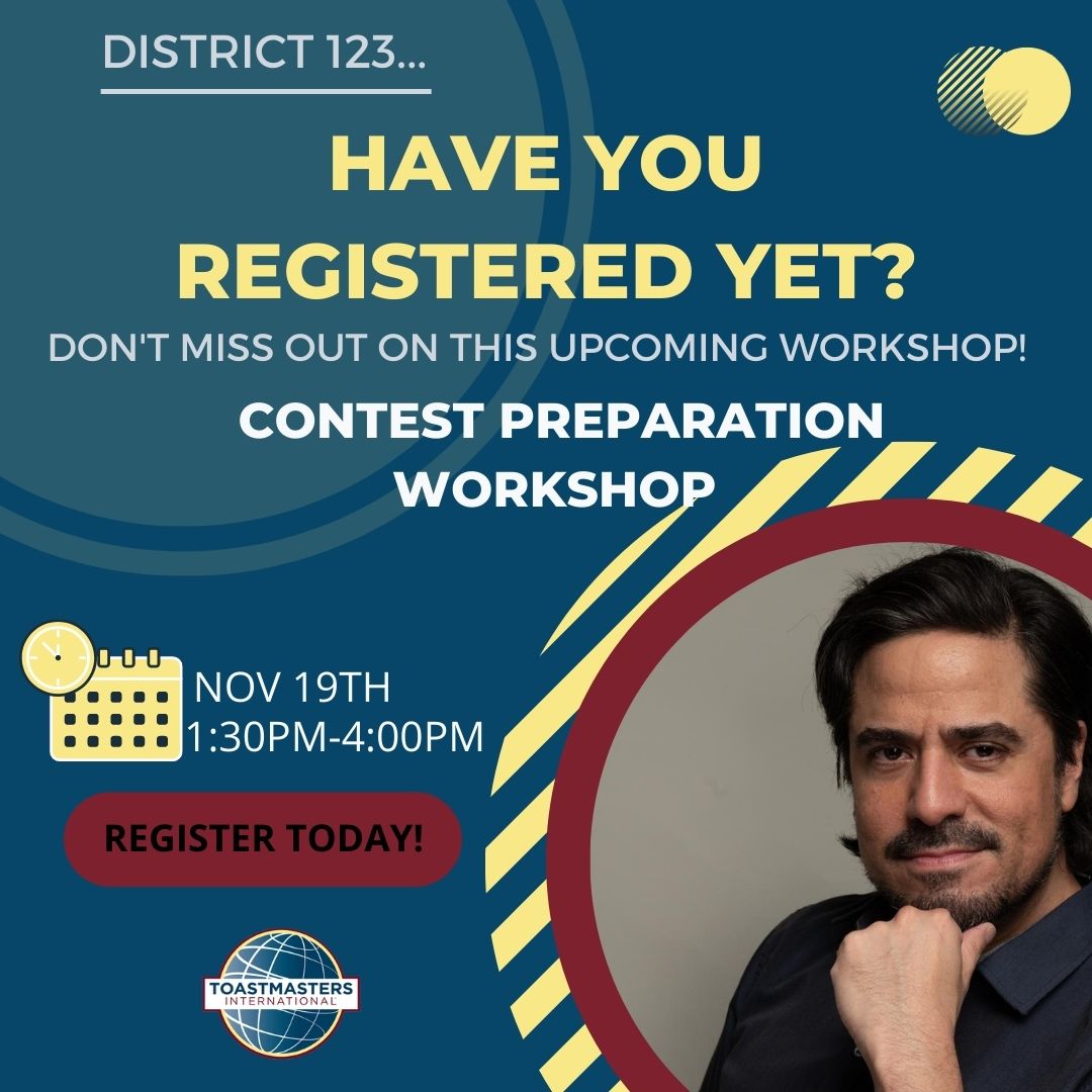 District 123 Toastmasters tweet media