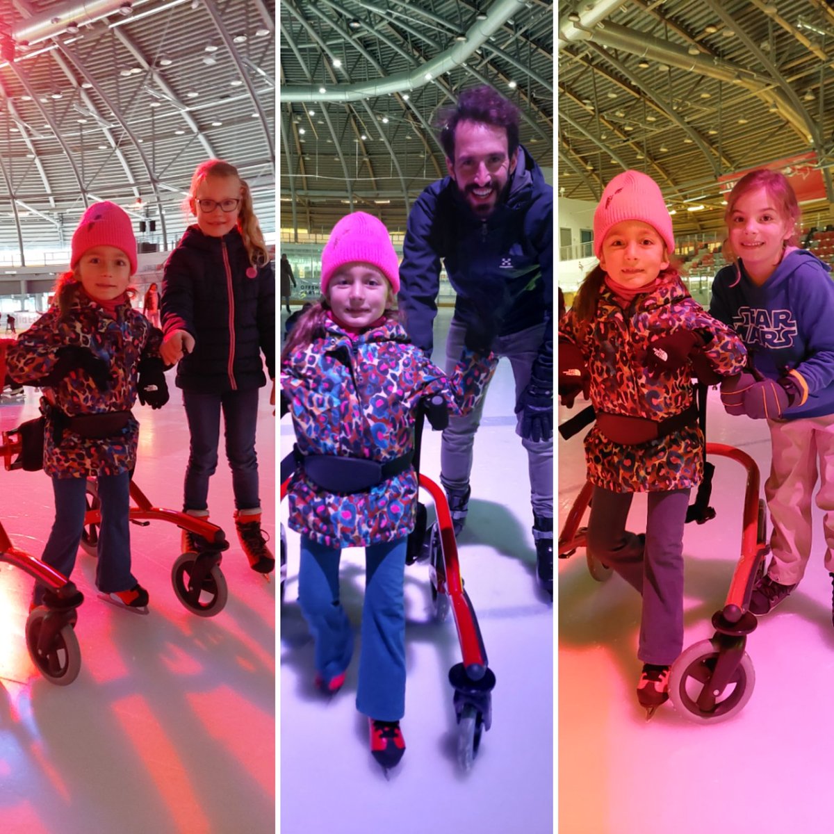Inclusief onderwijs, als je het gewoon doet, is het helemaal niet zo bijzonder. En met een beetje doorzettingsvermogen, vriendschap en inzet van fijne meesters kan alles! Topmiddag schaatsen met School Vest voor Sara en haar vriendinnen!