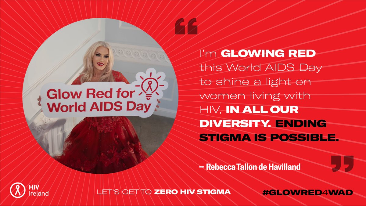 Tell us what you are doing to #GlowRED for #WorldAIDSDay and why?

Hosting a #WearRED event?  Wearing a #RedRibbon? Lighting up a building?

#GLOWRED4WAD: hivireland.ie/glowred