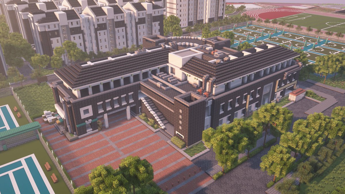 #Minecraft  #minecraft建築コミュ #render #Worldedit #上海海洋大学
上海海洋大学（Shanghai Ocean University / SHOU）
第二食堂