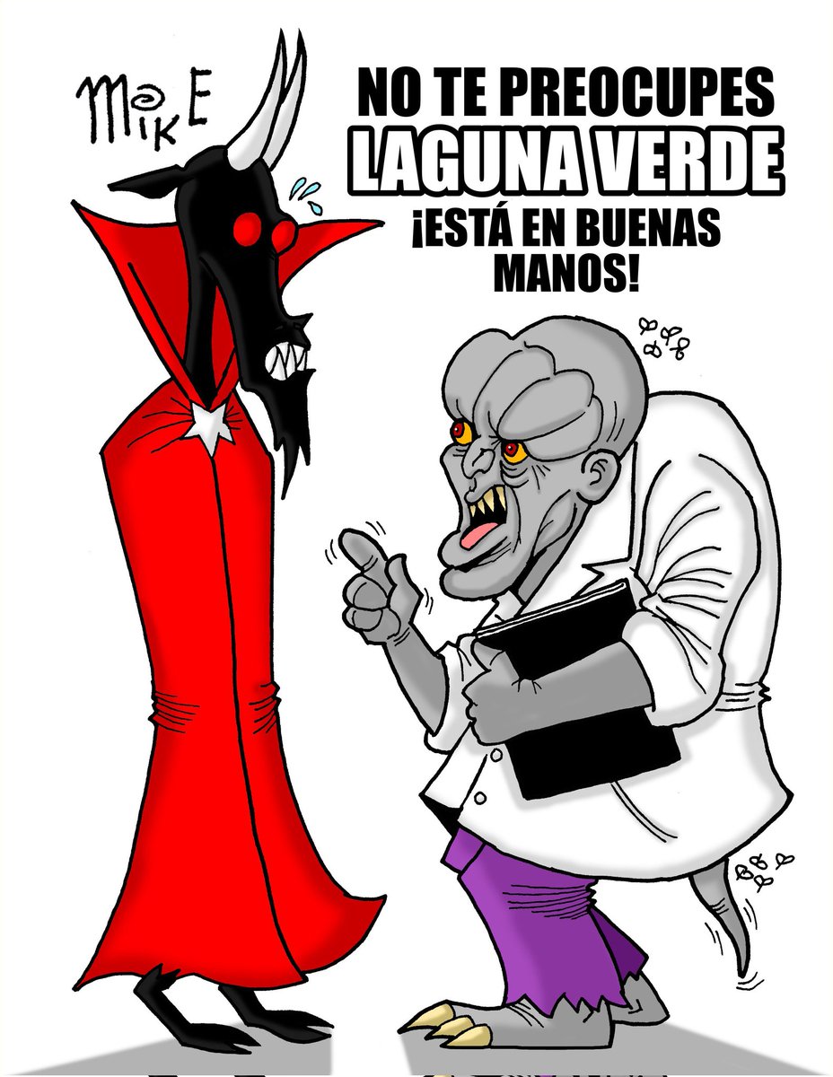 MikeCartoon's tweet photo. Energía pura y renovable.
#MikeElCaricaturista #LagunaVerde #RocioNahle #CFE #4T #SENER #ManuelBartlett #México #HumorJarocho #CaricaturaJarocha #CaricaturaCastrosa https://t.co/zAzAiCAdJs