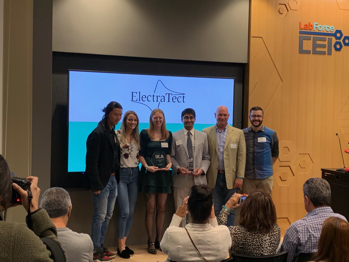 KFBChem's tweet photo. Had an absolute blast at the Inaugural Unlimited Potential Award Symposium last night! Congratulations again to KFB Undergraduate ⁦@ClareEWells⁩ for receiving the IKA award in Electrochemistry and giving an incredible talk on your journey and research efforts! https://t.co/YjI4F6Osaf