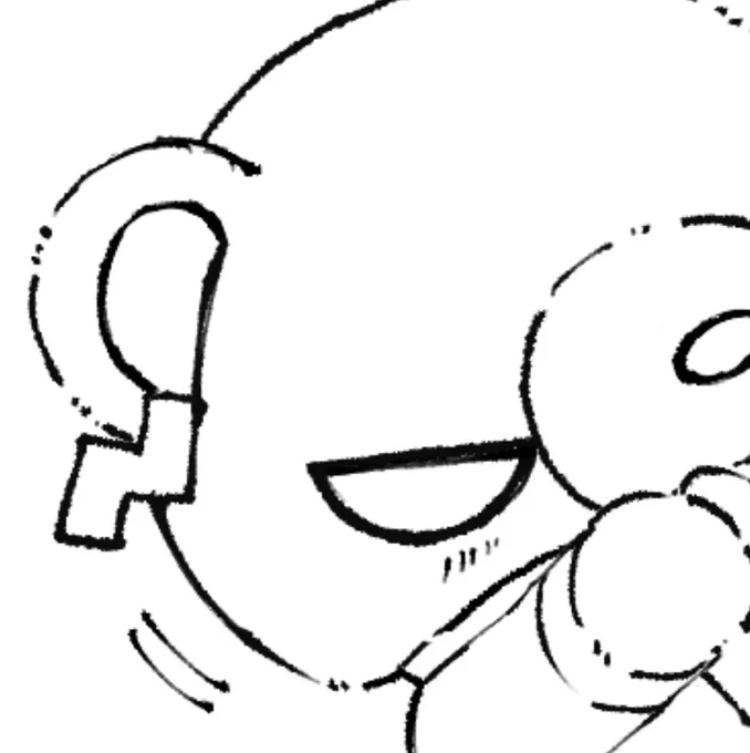 くまちゃんかいてる。明日夜にはあげたい 