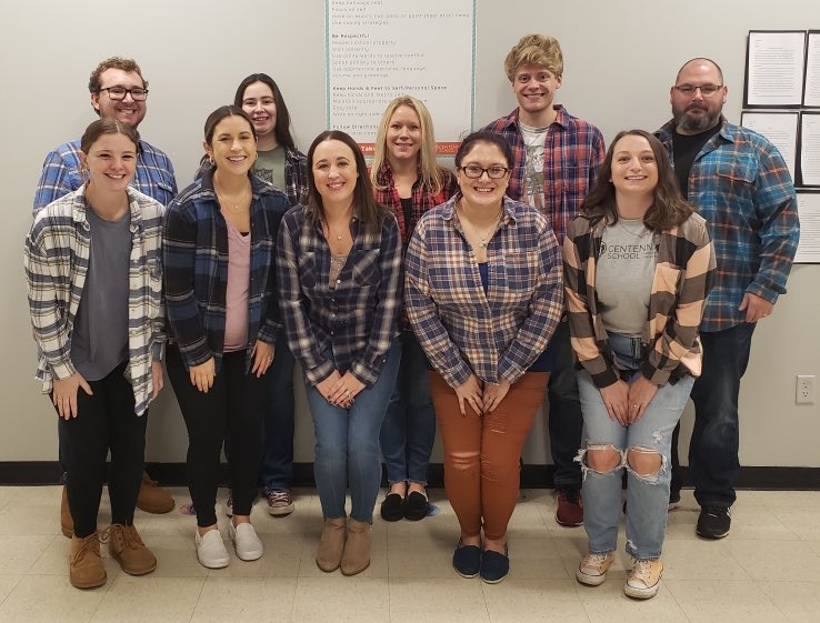 CentennialSchLU's tweet photo. Flannel Friday! #nicematters https://t.co/VWPcyfjjdi